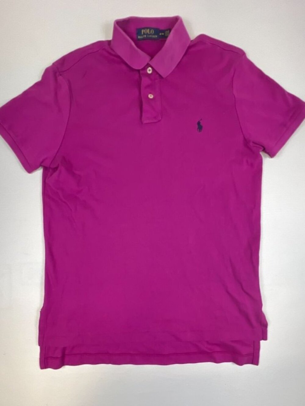 Polo Ralph Lauren M Magenta Purple Soft Cotton Short Sleeve Polo Shirt